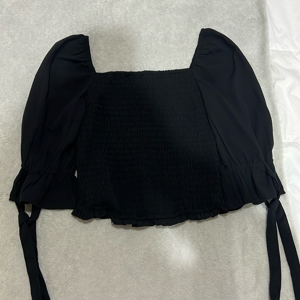 Abercrombie puff sleeve blouse